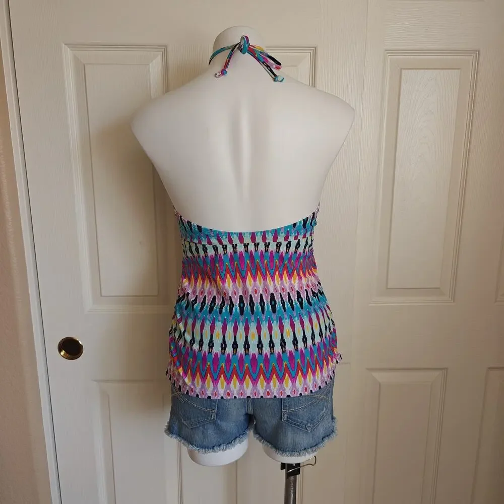 Athleta Boscabell High Neck Tankini sz M
